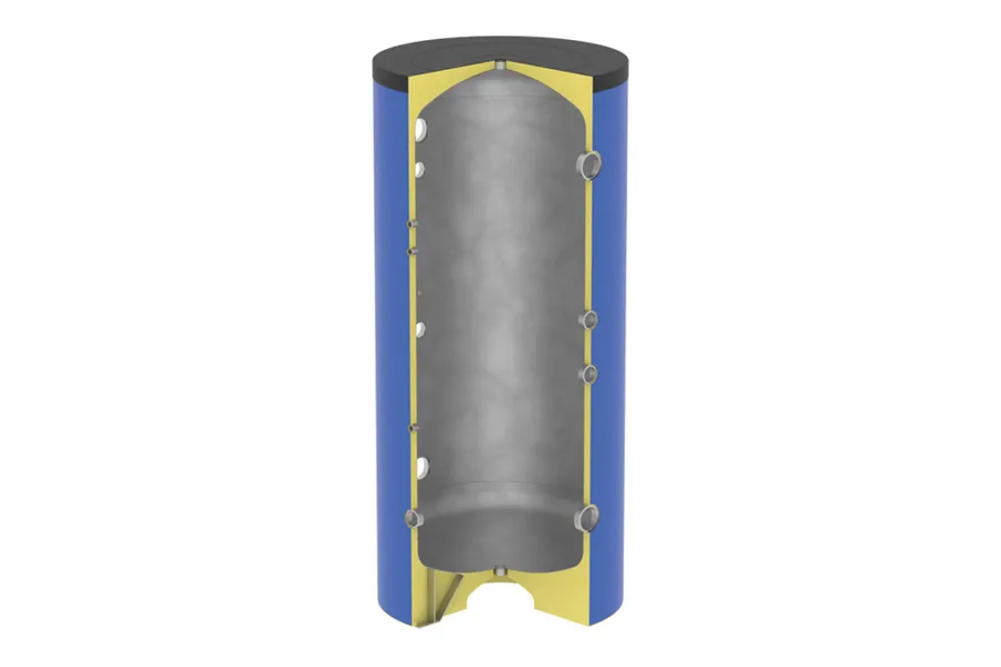 Fiorini - VKG-HC buffervat 300 ltr - Staal - Vloer - 6x 2"