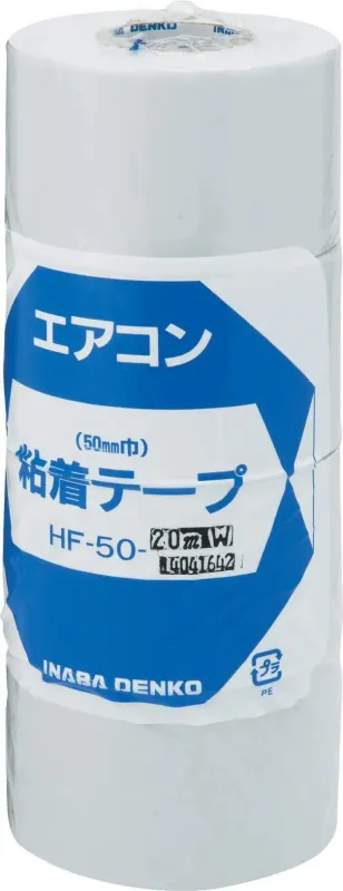 HF-50-W Inaba Denko PVC afwerktape klevend wit 50mm x 20 meter