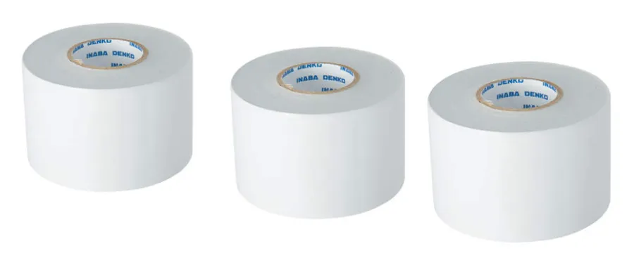 Inaba Denko PVC afwerktape wit 50mm x 20 meter zelfklevend - detailfoto 2 – foto 2