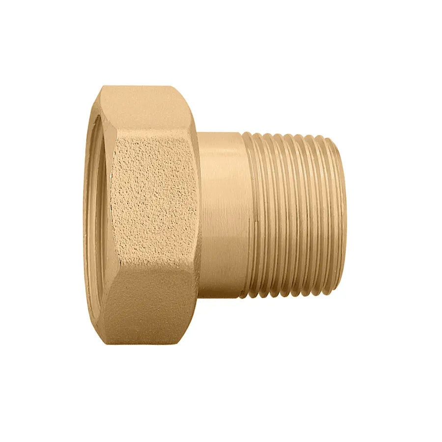 Caleffi 2-delige koppeling messing 1 1/4" F x 1" M