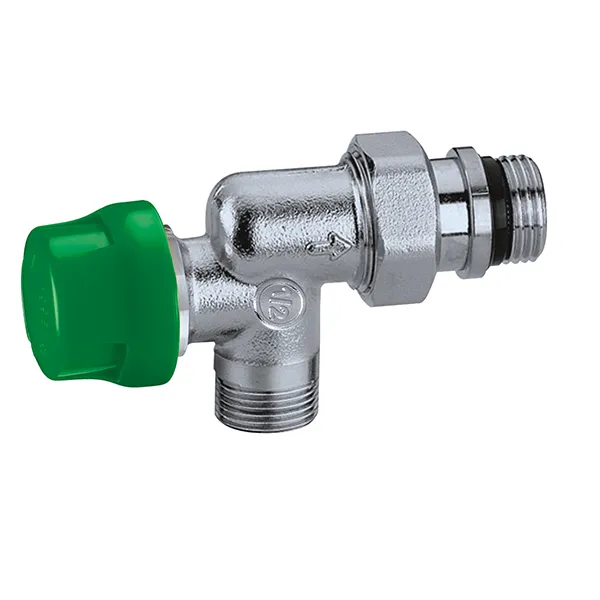 Caleffi thermostatisch radiatorventiel haaks 3/8 inch kunststof