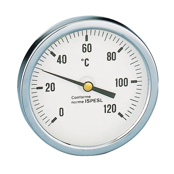 688000 Caleffi thermometer achteraansluiting Ø 45mm 1/2" 0 / +120°C