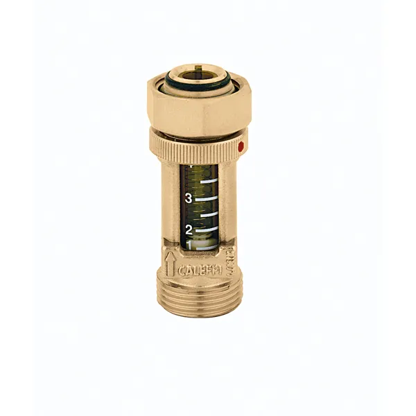 Caleffi debietmeter vloerverwarming professionele meetinstrument