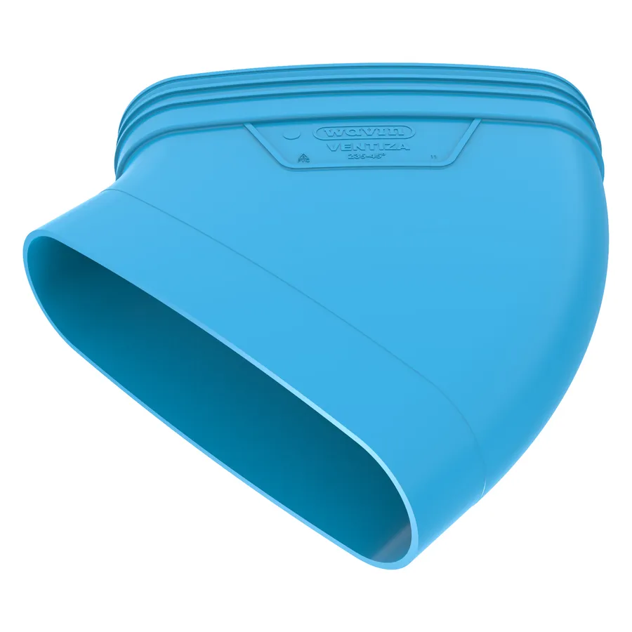 Wavin PVC ventilatiekanaal bocht 45 graden BL 235 M/S