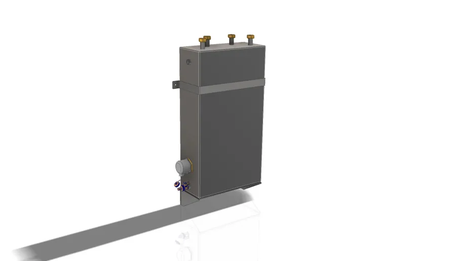 Kars50 buffervat 50 liter rechthoekige montage voor verwarmingssystemen - detailfoto 2 – foto 2