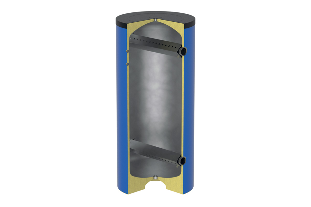 Fiorini - VKD buffervat 500 ltr - Staal - Vloer - Sproeibuis 4x 3"