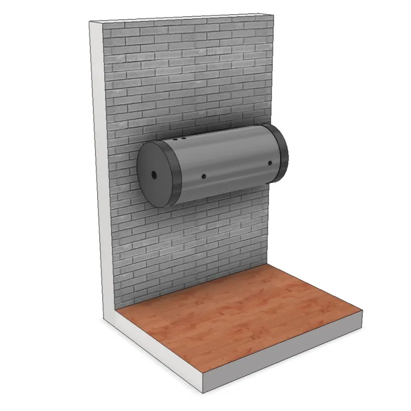 Bolly horizontale tapwaterboiler 100 liter wandmontage