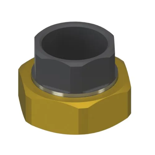 49069001 Lovato 2 delige koppeling 1" 1" inw. /1.1/2" uitw.