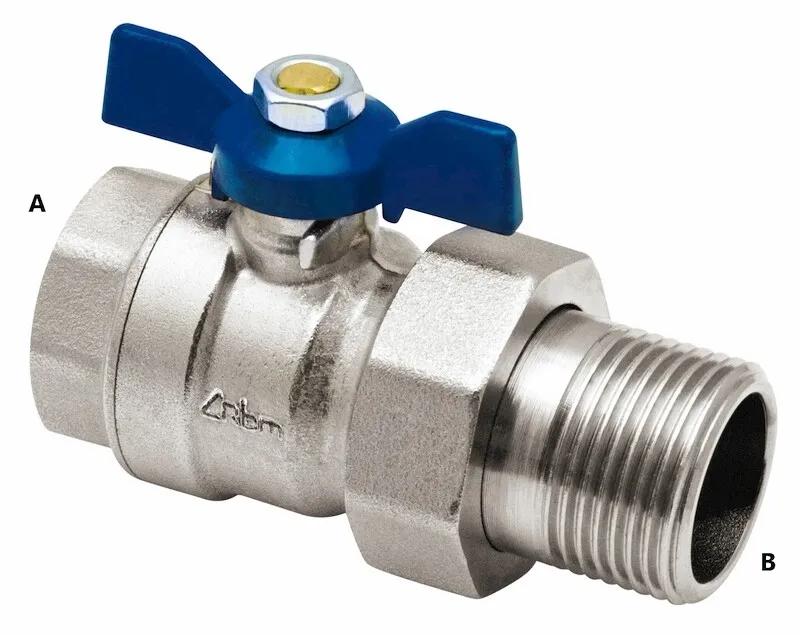 RBM kogelkraan blauw 3/4 inch koppeling