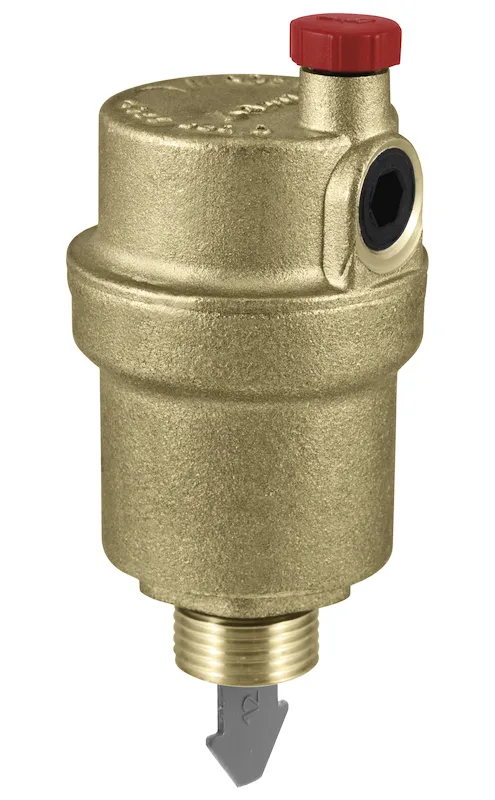 RBM Miniluft automatische ontluchter messing 1/2 inch uitwendig