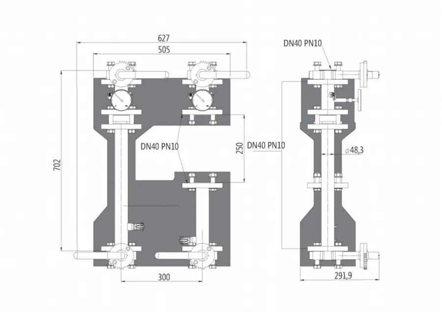 Lovato Hercules S-300 directe pompgroep DN40 zonder pomp - detailfoto 2 – foto 2