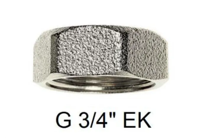 2400500 RBM eindstop met binnendraad 3/4" EC met PTFE dichting
