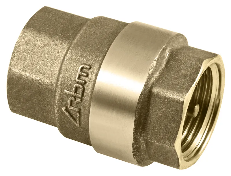 RBM terugslagklep 2 inch FF messing as afsluiters