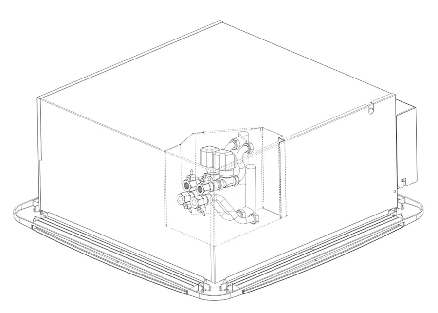 A0056LT02CL Ventilclima 2-weg ventiel 230Vac tbv Light 91 4-pijps