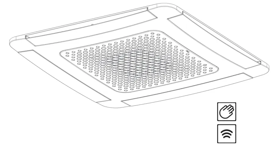 A0025090403B Ventilclima cassetterooster ABS R9016 900x900