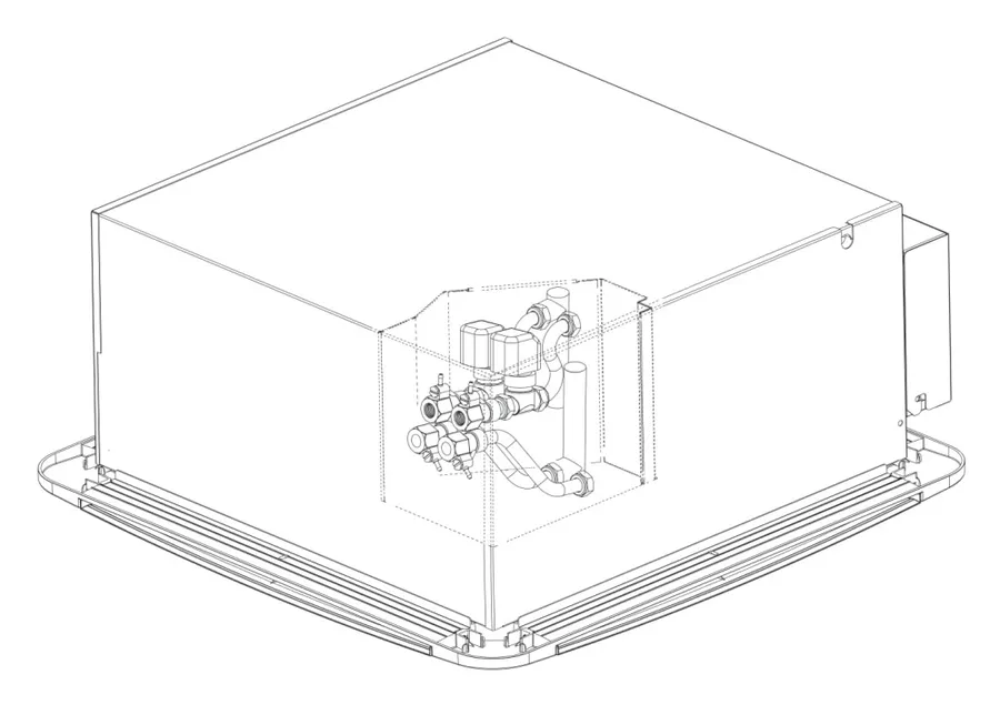 A0056LT02CA Ventilclima 2-weg ventiel 230Vac tbv Light 81 4-pijps