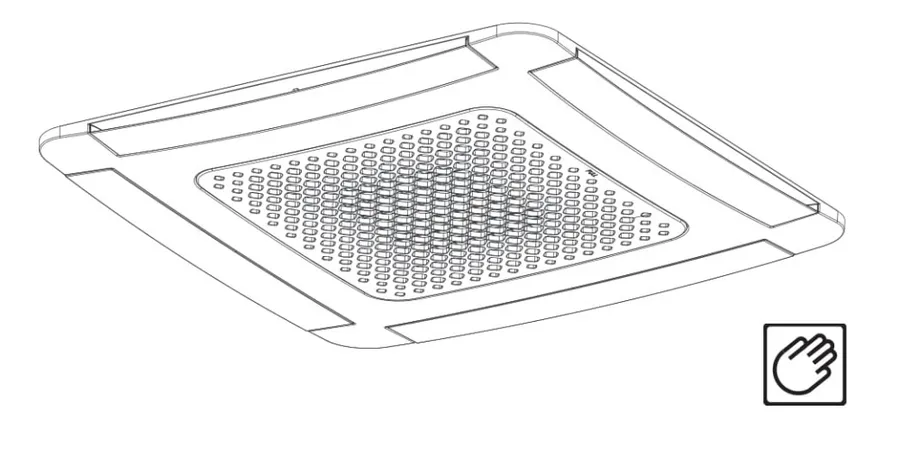 A0025080001B Ventilclima cassetterooster ABS R9016 600x600