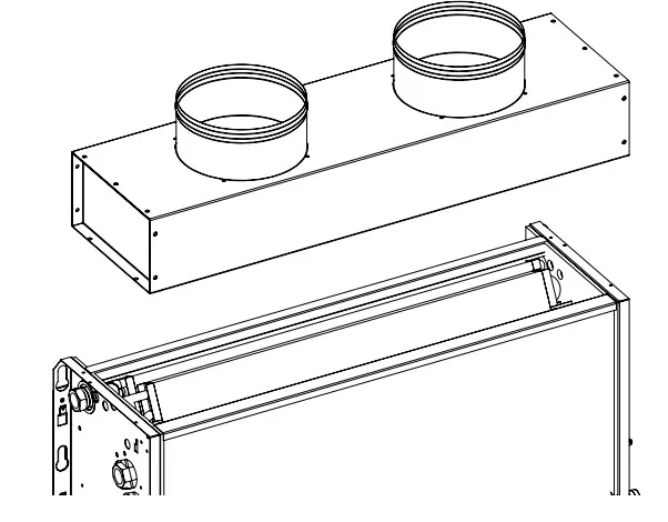 A0055500436 Ventilclima toevoer plenum tbv AIR 70
