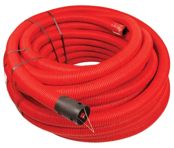 Wavin mantelbuis rood 110 incl. trekdraad (rol a 50 meter)