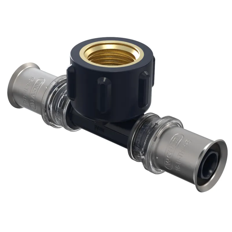 Tigris K5 Overgangs T-stuk 20 x 1/2" x 20 inw. schroefbus