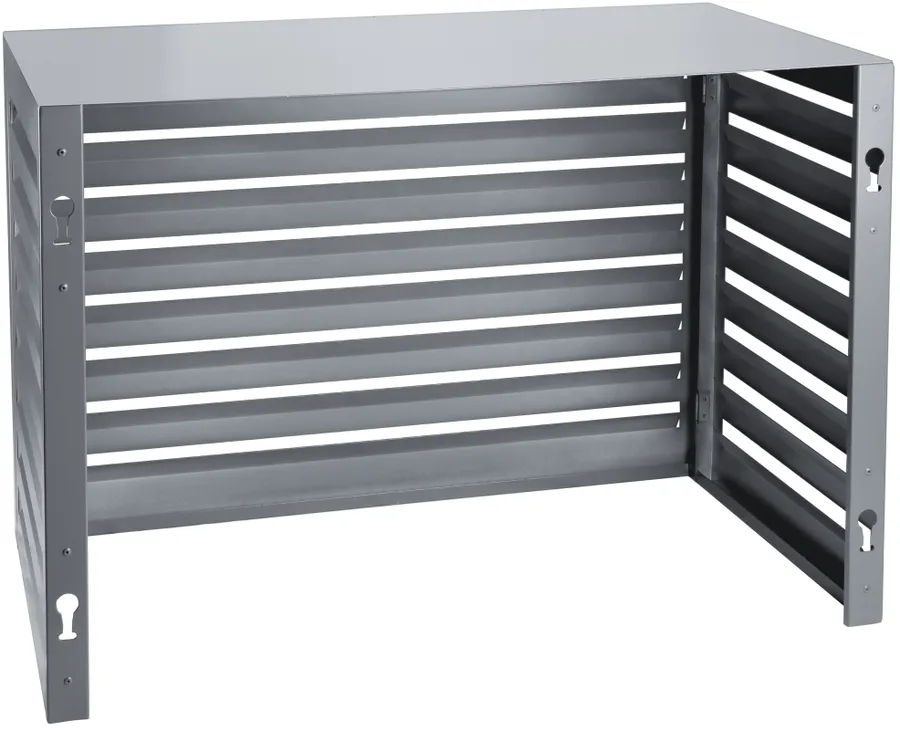 Evolar omkasting large aluminium antraciet airconditioner buitenunit - detailfoto 2 – foto 2