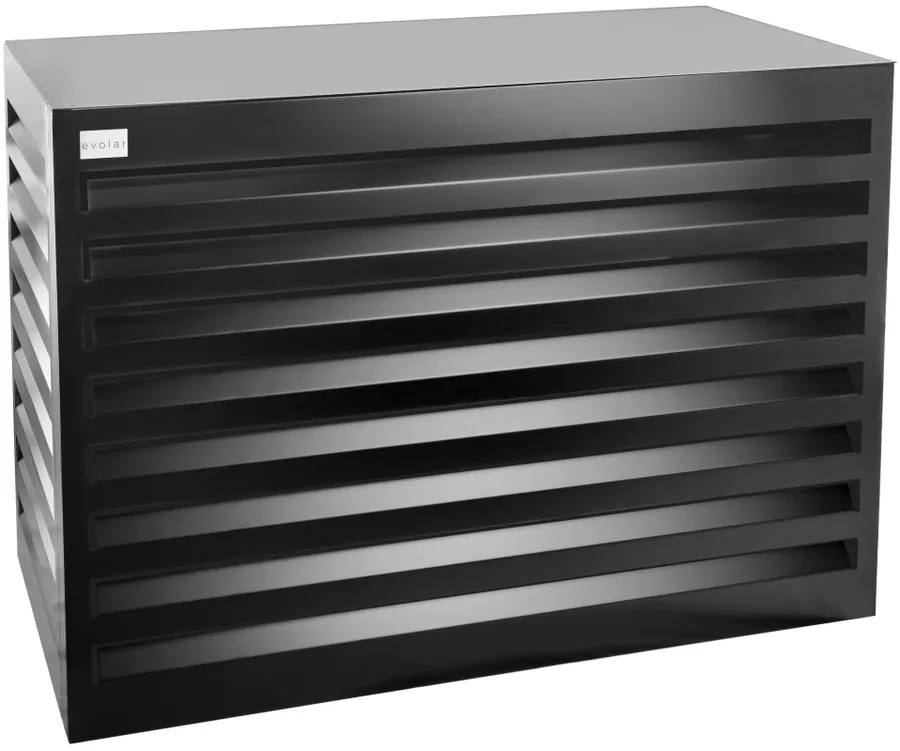 Evolar omkasting XL aluminium zwart