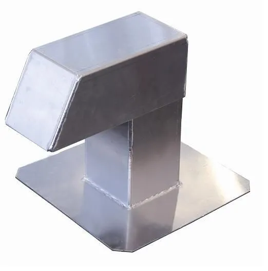 Dakdoorvoer aluminium 250 x 250 mm