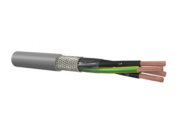 HSLCH-JZ 4x1,5mm stuurstroomkabel afgeschermd halogeenvrij rol 100m