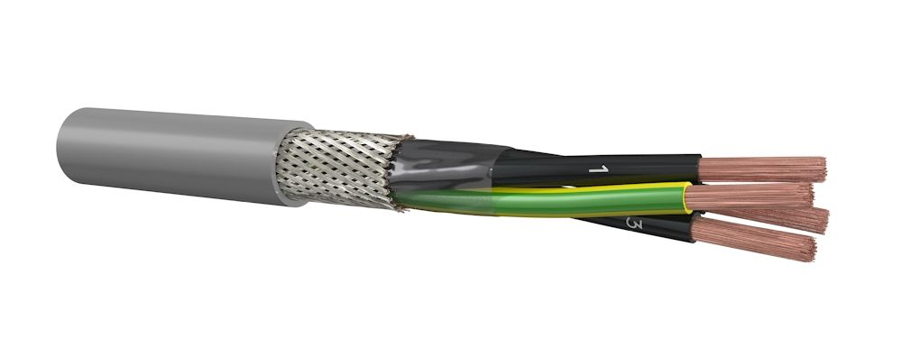HSLCH-OZ 2x1,5mm stuurstroomkabel afgeschermd halogeenvrij rol 500m