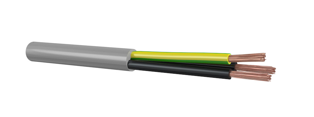 HSLH-JZ 3x2,5mm stuurstroomkabel halogeenvrij - rol a 100m