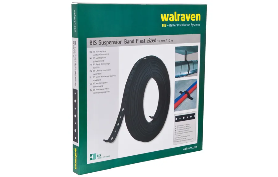 Walraven BIS GKM 19 geplastificeerde montageband 10 meter rol - detailfoto 2 – foto 2