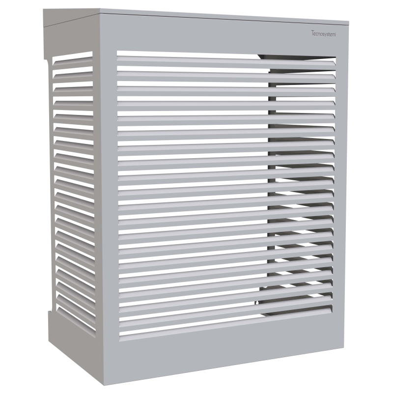 Tecnosystemi omkasting met hellend dak XL stofgrijs (RAL 7037)