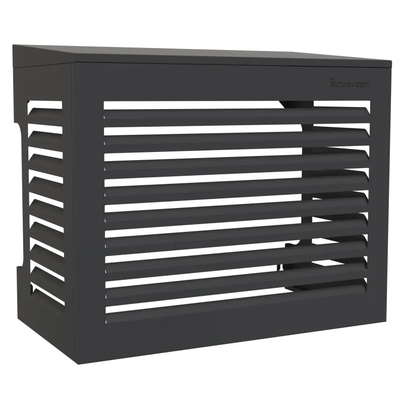 Tecnosystemi omkasting met hellend dak Small gitzwart (RAL 9005)