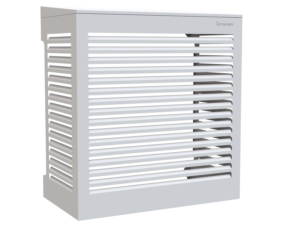Tecnosystemi omkasting met hellend dak Large signaalwit (RAL 9003)