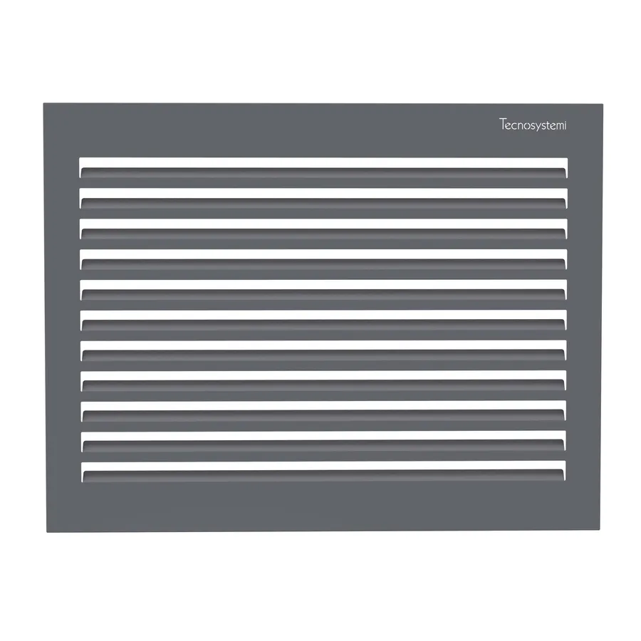 Tecnosystemi achterplaat Medium antracietgrijs (RAL 7016)