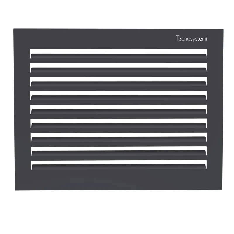 Tecnosystemi achterplaat Small gitzwart (RAL 9005)