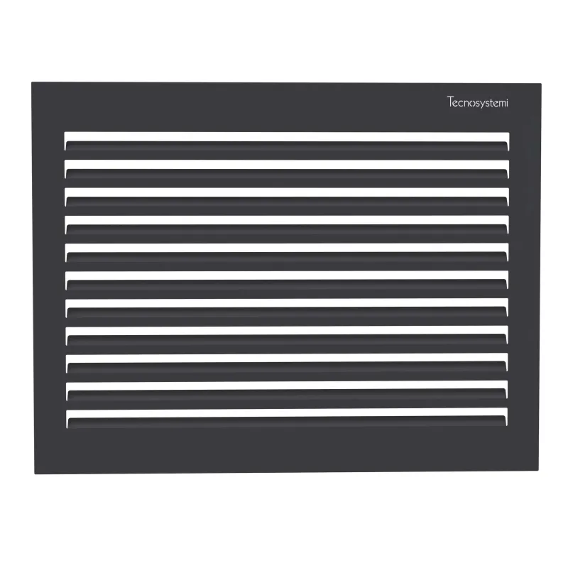 Tecnosystemi achterplaat Medium gitzwart (RAL 9005)
