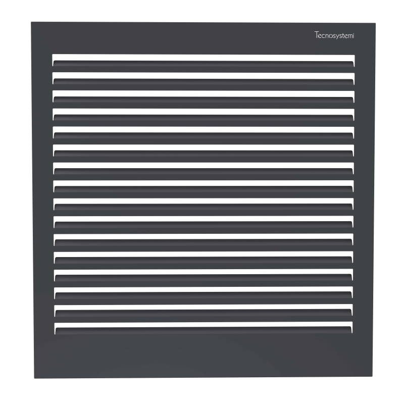 Tecnosystemi achterplaat XL gitzwart (RAL 9005)