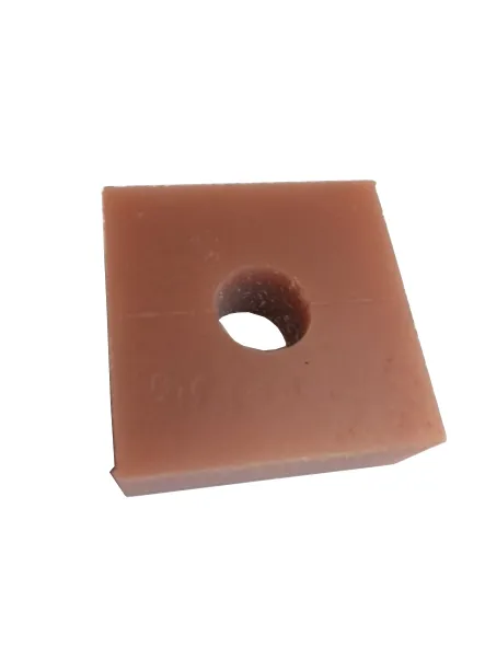 CDM-90 Silentblock 50x50x20mm - Gat 15mm tbv compressoren - Rood