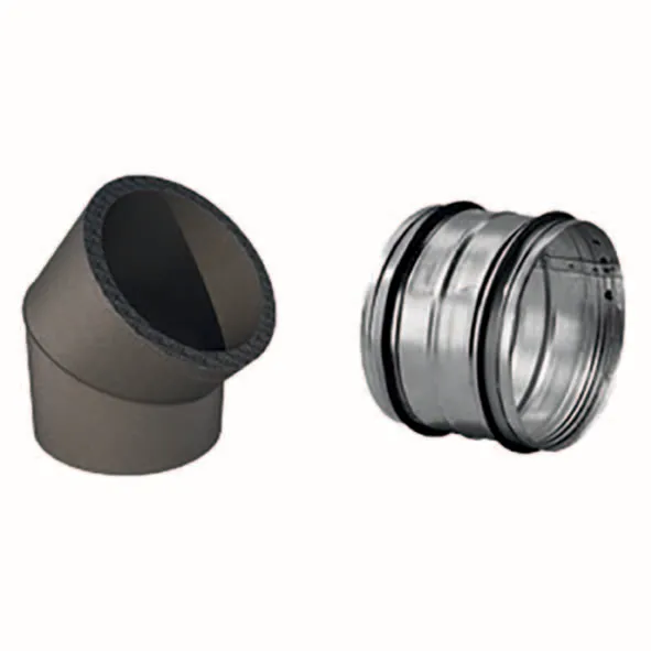 Vaillant aroSTOR plus geïsoleerde bocht 45° + adapter, 160mm